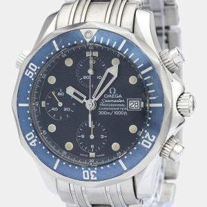 Omega Blue Stainless Steel Seamaster 300M 2599.80 Men's Wristwatch 42 mm