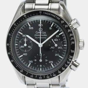 Omega Black Stainless Steel Speedmaster 3510.50 Automatic Men's Wristwatch 39 mm