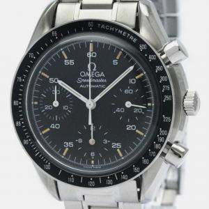 Omega Black Stainless Steel Speedmaster 3510.50 Automatic Men's Wristwatch 39 mm