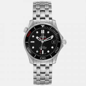 Omega Black Ceramic Seamaster 212.30.36.20.51.001 Automatic Men's Wristwatch 36 mm