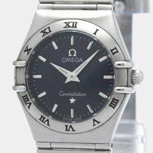 Omega Grey Stainless Steel Constellation 1512.40 Quartz Men's Wristwatch 33 mm