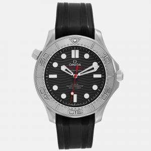 Omega Black Stainless Steel Seamaster 210.32.42.20.01.002 Automatic Men's Wristwatch 42 mm