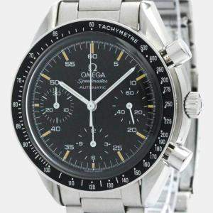 Omega Black Stainless Steel Speedmaster 3510.50 Automatic Men's Wristwatch 39 mm