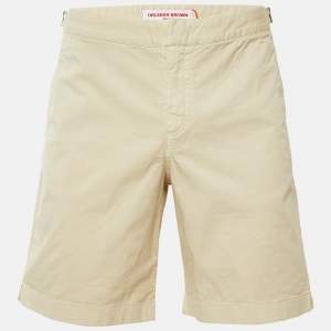Pre Owned Orlebar Brown Beige Cotton Dane Shorts L/Waist 36"