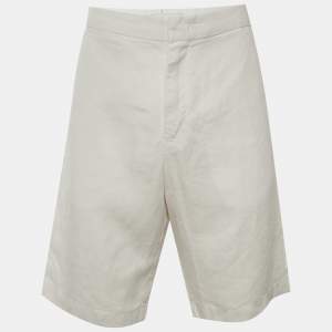 مملوكة مسبقًا شورت أورليبار براون عاجي كتان نورويتش مقاس كبير (لارج) / خصر 35 بوصة