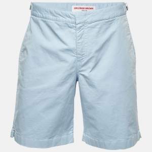 مملوكة مسبقًا شورت سباحة قطني أزرق أورليبار براون مقاس كبير / خصر 35 بوصة