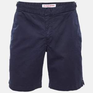 مملوكة مسبقًا Orlebar Brown Navy Blue Cotton Dane II Swim Shorts L/Waist 35"