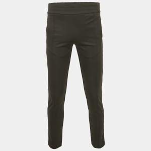 Pre Owned Palm Angels Black Logo Print Crepe Sweatpants XS 