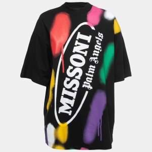 Palm Angels x Missoni Sport Logo Printed Cotton T-Shirt M
