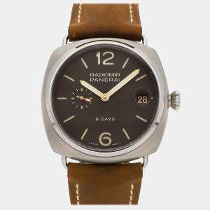 Panerai Brown Titanium Radiomir PAM00346 Manual Winding Men's Wristwatch 45 mm