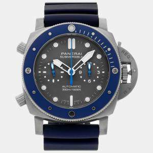 Panerai Grey Titanium Submersible PAM00982 Automatic Men's Wristwatch 47 mm