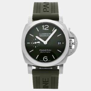 Pre-Owned Panerai Luminor Quaranta Verde Militare PAM 1304