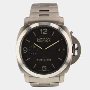 Panerai Black Titanium Luminor Marina 1950 3 Days Automatic Men's Wristwatch 44 mm