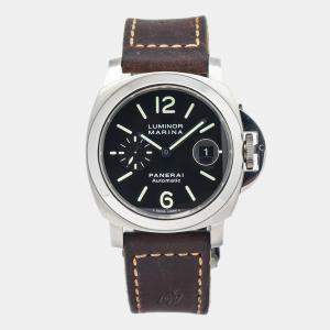 Panerai Luminor Marina PAM00104 Black Dial Stainless Steel  Automatic Men's Wristwatch 44 mm