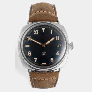 Panerai Black Radiomir 3 Days PAM00424 Manual Winding Men's Wristwatch 47 mm