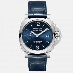 Panerai Luminor Marina PAM01393 Automatic Blue Stainless Steel Men's Wristwatch 42mm