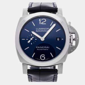 Pre Owned Panerai Luminor Quaranta PAM01370 Automatic Blue Stainless Steel Men’s Wristwatch 40mm