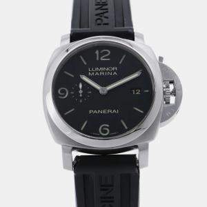 مملوكة مسبقًا ساعة يد رجالية بانيراي لومينور مارينا بي إيه إم 00312 أوتوماتيك ستانلس ستيل سوداء 44مم