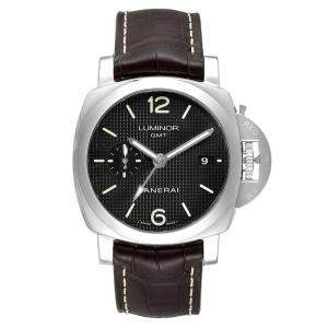 Panerai Black Stainless Steel Luminor 1950 PAM00535 Men's Wristwatch 42 MM