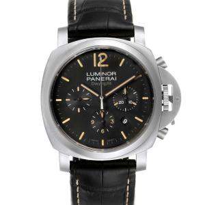 Panerai Black Stainless Steel Luminor Daylight Chronograph PAM00356 Men's Wristwatch 44 MM