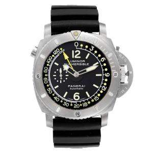 Panerai Black Titanium Luminor 1950 Submersible PAM00193 Men's Wristwatch 47 MM