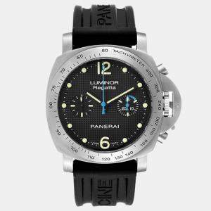Panerai Black Stainless Steel Luminor PAM00308 Automatic Men's Wristwatch 44 mm