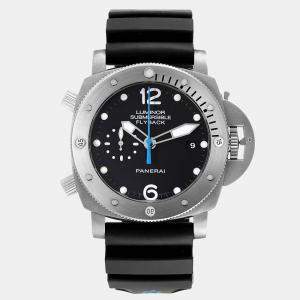 Panerai Black Titanium Luminor Submersible PAM00614 Automatic Men's Wristwatch 47 mm