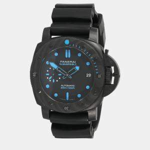 Panerai Black Carbon Fiber Luminor PAM00960 Automatic Men's Wristwatch 42 mm