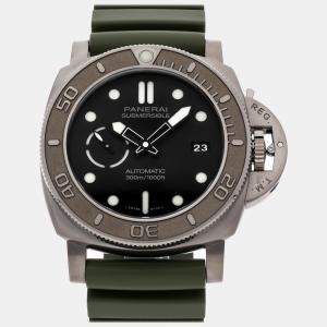 Panerai Black Titanium Submersible PAM00984 Automatic Men's Wristwatch 47 mm