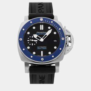 Panerai Black Stainless Steel Luminor Submersible PAM01209 Automatic Men's Wristwatch 42 mm
