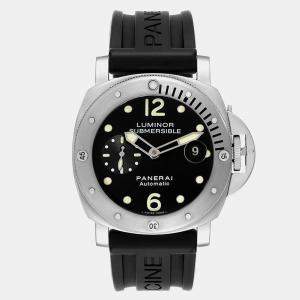 Panerai Black Titanium Luminor Submersible Automatic Men's Wristwatch 44 mm