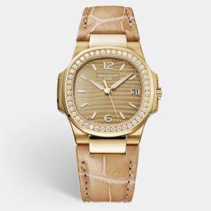 Patek Philippe Diamonds Nautilus Women's Wristwatch 32 mm