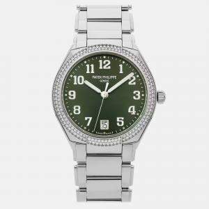 Patek Philippe Green Stainless Steel Twenty-4 7300/1200A-011 Automatic Men's Wristwatch 36 mm