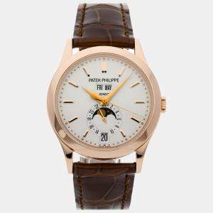 Patek Philippe Silver 18k Rose Gold Complications 5396R-011 Automatic Men's Wristwatch 38 mm