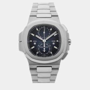 Pre Owned Patek Philippe Blue Stainless Steel Nautilus 5990/1A-011 Automatic Men's Wristwatch 40 mm 