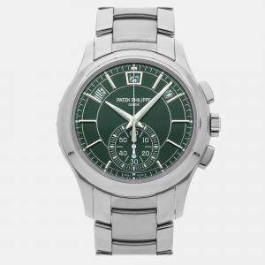 Patek Philippe Green Stainless Steel Complications 5905/1A-001 Automatic Men's Wristwatch 42 mm