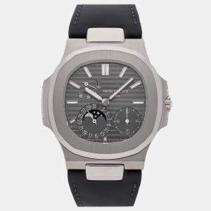 Pre-Owned Patek Philippe Nautilus Date Moonphase 5712G-001 40 mm