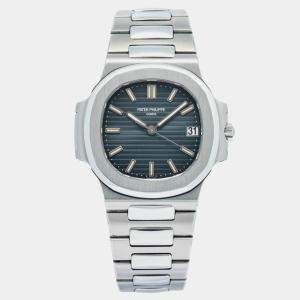 Patek Philippe Nautilus 5800 Automatic Blue Stainless Steel Men's Wristwatch 38mm