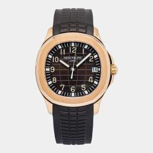 Patek Philippe 18k Rose Gold Aquanaut 5167R Brown Automatic Men's Wristwatch 40 mm