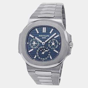 Patek Philippe Nautilus 5740/1G-001 Automatic Blue 18k White Gold Men's Wristwatch 40 mm