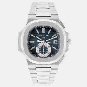 Patek Philippe Nautilus 5980/1A-001 Automatic Blue Stainless Steel Men's Wristwatch 44 mm