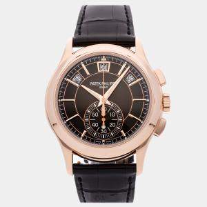 Pre Owned Pre-Owned Patek Philippe Complications Flyback Chronograph Annual Calendar 5905R-001 42 mm