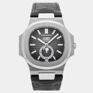 Pre Owned Pre-Owned Patek Philippe Nautilus Annual Calendar Moon Phases 5726A-001 Automatic Men's Watch 40 mm