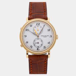 Pre Owned Pre-Owned Patek Philippe Travel Time 5034J-001 Manual Winding 34 mm