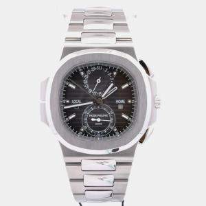مملوكة مسبقًا Patek Philippe Nautilus 5990/1A-001 Grey Stainless Steel Automatic Men Wristwatch 40.5mm