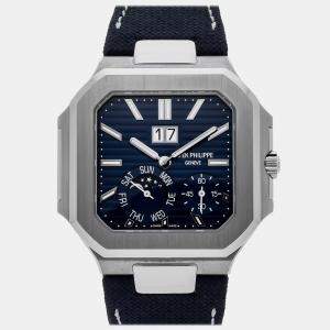 مملوكة مسبقًا Patek Philippe Cubitus 5822P-001 Blue Platinum Automatic Men's Watches 45mm