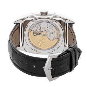 Patek Philippe Silver 18k White Gold Gondolo Calendario 5135G-001 Men's Wristwatch 51 MM