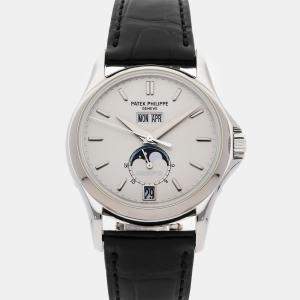 Patek Philippe White 18k White Gold Annual Calendar 5125G-010 Automatic Men's Wristwatch 36 mm