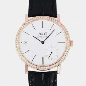 Piaget White 18k Rose Gold Altiplano G0A38139 Automatic Men's Wristwatch 40 mm