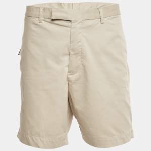 مملوكة مسبقًا Polo Ralph Lauren Beige Cotton Blend Stretch Straight Fit Shorts L